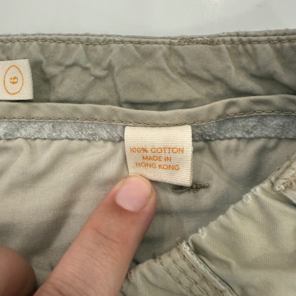 J.Crew Chino Shorts City Fit‎ Classic Twill Roll Tab Khaki Size 6 - Picture 3 of 7
